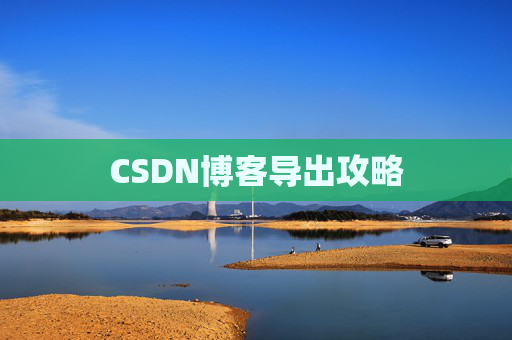 CSDN博客导出攻略